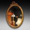 Early 20th Century Adam Style Gilt Wood Oval Wall Mirror, Image 1