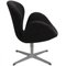 Swan Chair in Dark Grey Wool Fabric by Arne Jacobsen, 2012 3
