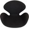 Swan Chair in Dark Grey Wool Fabric by Arne Jacobsen, 2012 7