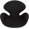 Swan Chair in Dark Grey Wool Fabric by Arne Jacobsen, 2012, Image 7