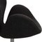 Swan Chair in Dark Grey Wool Fabric by Arne Jacobsen, 2012 4