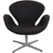 Swan Chair aus Dunkelgrauem Wollstoff von Arne Jacobsen, 2012 1
