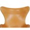 Egg Chair with Footstool in Natural Leather by Arne Jacobsen, 2000s, Set of 2 17