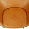 Egg Chair with Footstool in Natural Leather by Arne Jacobsen, 2000s, Set of 2 15