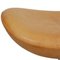 Egg Chair with Footstool in Natural Leather by Arne Jacobsen, 2000s, Set of 2, Image 24