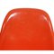 Orange DSR Chairs by Charles Eames, 2000s, Set of 4 6