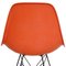 Chaises DSR Orange par Charles Eames, 2000s, Set de 4 5