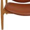 Chaise France en Cuir Cognac par Finn Juhl 11