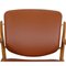 Chaise France en Cuir Cognac par Finn Juhl 10