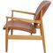 Chaise France en Cuir Cognac par Finn Juhl 7