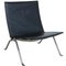 PK-22 Chair in Black Leather by Poul Kjærholm, 2010s 1
