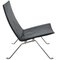 PK-22 Chair in Black Leather by Poul Kjærholm, 2010s 2
