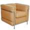 Chaise LC2 en Cuir Naturel par Le Corbusier 3