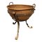 Large 18th-Century Copper Cauldron on Stand 1