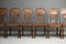 Oak Dining Chairs, 1930s, Set of 6 8