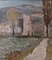 Italian Valley, 1950s, Oil Painting, Framed 10