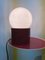 Space Age Ball Table Lamp in Ceramic & Glass, 1970s 5