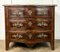 French Regency Curved Chest of Drawers in Inlaid Marble, 1750s 1