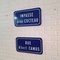 French Enamel Street Signs, Set of 2 5