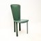 Vintage Italian Leather Dining Chairs by Quia, 1980s, Set of 8, Image 4