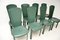 Vintage Italian Leather Dining Chairs by Quia, 1980s, Set of 8, Image 3