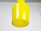 Orange and Yellow Murano Glass and Brass Pendant Lamp from Stilnovo, 1950s 5