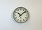 Grey Industrial Factory Wall Clock from Pragotron, 1960s 2