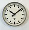Grey Industrial Factory Wall Clock from Pragotron, 1960s, Image 7