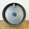 Grey Industrial Factory Wall Clock from Pragotron, 1960s, Image 16