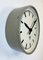 Grey Industrial Factory Wall Clock from Pragotron, 1960s 3