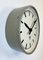 Grey Industrial Factory Wall Clock from Pragotron, 1960s, Image 3