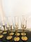 Crystal and Brass Boat Goblets, Italy, 1980s, Set of 12, Image 12