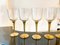 Crystal and Brass Boat Goblets, Italy, 1980s, Set of 12, Image 1