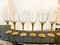 Crystal and Brass Boat Goblets, Italy, 1980s, Set of 12 6