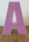 Vintage Pink Illuminated Letter A, 1970s, Image 9