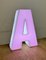 Vintage Pink Illuminated Letter A, 1970s 13