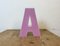 Vintage Pink Illuminated Letter A, 1970s, Image 2