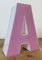 Vintage Pink Illuminated Letter A, 1970s 4