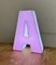Vintage Pink Illuminated Letter A, 1970s, Image 14