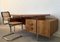Vintage Danish Modern Rosewood Desk with Steel Frame, Image 2
