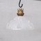Lámpara colgante Mid-Century de vidrio helado, Imagen 1