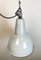 Industrial Grey Enamel Factory Lamp with Cast Iron Top, 1960s 9