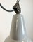 Industrial Grey Enamel Factory Lamp with Cast Iron Top, 1960s 8