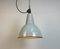 Industrial Grey Enamel Factory Lamp with Cast Iron Top, 1960s, Image 16