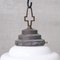 Stepped Glass Opaline Pendant Light 6