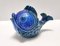 Hucha posmoderna de cerámica azul de Rimini atribuida a Bitossi, Italia, años 70, Imagen 6