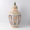 Große Polychrome Delfter Vase von Louis Fourmaintraux 1