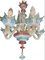 Venetian Chandelier in Opaline Glass, Italy, 1970s 2