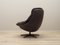 Danish Leather Swivel Armchair by H.W. Klein for Bramin, 1960s 5