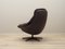 Danish Leather Swivel Armchair by H.W. Klein for Bramin, 1960s, Image 5